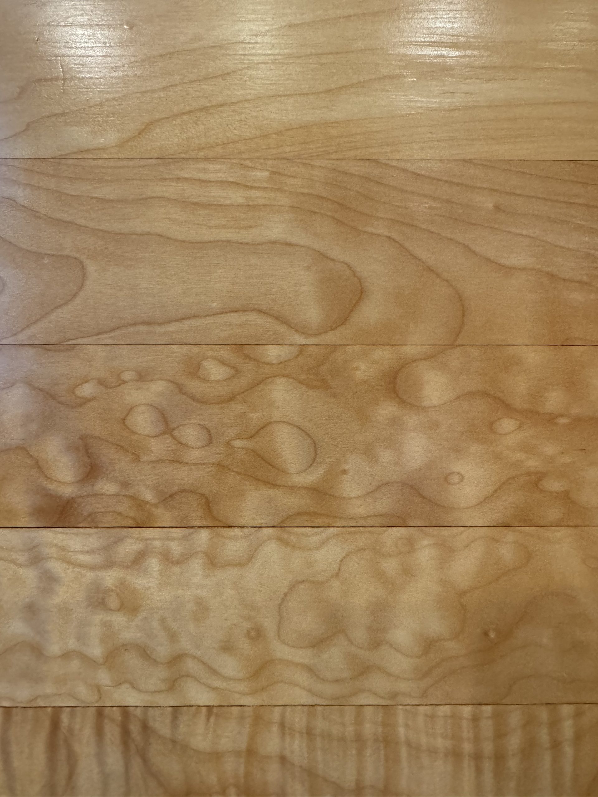3 x 3/4 Bindex Maple ( Birds Eye Maple)- 2nd Grade - Sq Edge